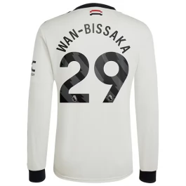 Manchester United Wan-Bissaka 29 Ausweichtrikot 2024-2025 L/S Günstige Fußballtrikots