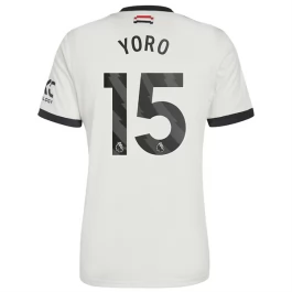 Manchester United Yoro 15 Ausweichtrikot 2024-2025 Günstige Fußballtrikots