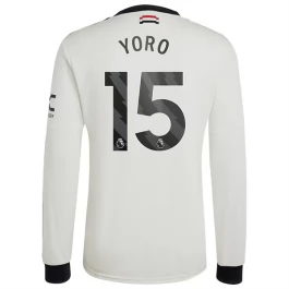 Manchester United Yoro 15 Ausweichtrikot 2024-2025 L/S Günstige Fußballtrikots