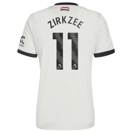 Manchester United Zirkzee 11 Ausweichtrikot 2024-2025 Günstige Fußballtrikots