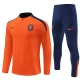 Niederlande Trainingsanzüge Kinder 2024-25 - 1-4 Zip Orange