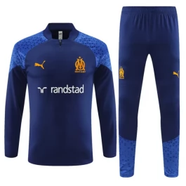 Olympique de Marseille Trainingsanzüge 2023-24 - 1-4 Zip Dark Blau