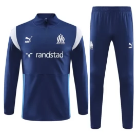 Olympique de Marseille Trainingsanzüge 2023-24 - 1-4 Zip Drak Blau Olympique de Marseille Trainingsanzüge 2023-24 - 1-4 Zip Drak Blau