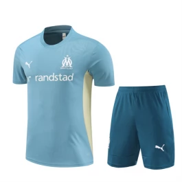 Olympique de Marseille Trainingsshirt Anzüge Kinder 2024-25 - Shorts Blau