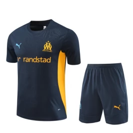 Olympique de Marseille Trainingsshirt Anzüge Kinder 2024-25 - Shorts Dark Blau