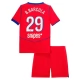 Paris Saint Germain B.Barcola 29 Ausweichtrikot Kinder 2025-2026 Günstige Fußballtrikots