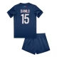Paris Saint Germain Danilo 15 Heimtrikot Kinder 2024-2025 Günstige Fußballtrikots