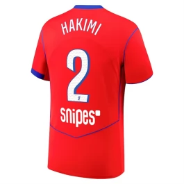 Paris Saint Germain Hakimi 2 Ausweichtrikot 2025-2026 Günstige Fußballtrikots