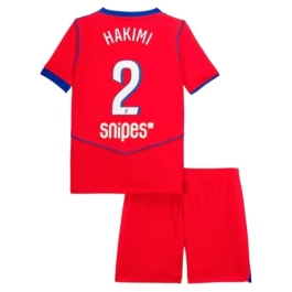 Paris Saint Germain Hakimi 2 Ausweichtrikot Kinder 2025-2026 Günstige Fußballtrikots