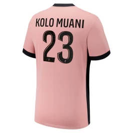 Paris Saint Germain Kolo Muani 23 Ausweichtrikot 2024-2025 Günstige Fußballtrikots