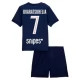 Paris Saint Germain Kvaratskhelia 7 Heimtrikot Kinder 2025-2026 Günstige Fußballtrikots