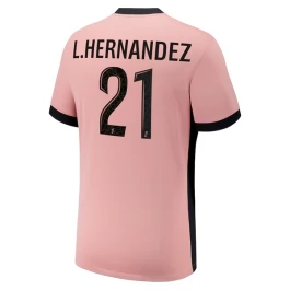 Paris Saint Germain L.Hernandez 21 Ausweichtrikot 2024-2025 Günstige Fußballtrikots