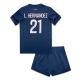 Paris Saint Germain L.Hernandez 21 Heimtrikot Kinder 2024-2025 Günstige Fußballtrikots