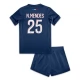 Paris Saint Germain N.Mendes 25 Heimtrikot Kinder 2024-2025 Günstige Fußballtrikots