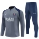 Paris Saint Germain Trainingsanzug Kinder 2025-26 - 1-4 Zip Grau