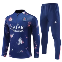 Paris Saint Germain Trainingsanzüge 2024-25 - 1-4 Zip Blau