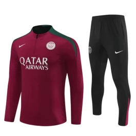Paris Saint Germain Trainingsanzüge Kinder 2024-25 - 1-4 Zip Rot