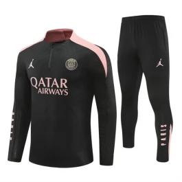 Paris Saint Germain Trainingsanzüge Kinder 2024-25 - 1-4 Zip Schwarz Pink