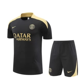 Paris Saint Germain Trainingsshirt Anzüge 2024-25 - Shorts Schwarz Gold