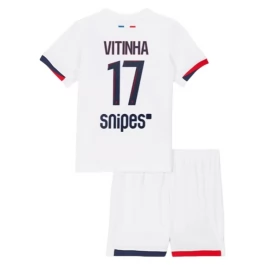 Paris Saint Germain Vitinha 17 Auswärtstrikot Kinder 2025-2026 Günstige Fußballtrikots