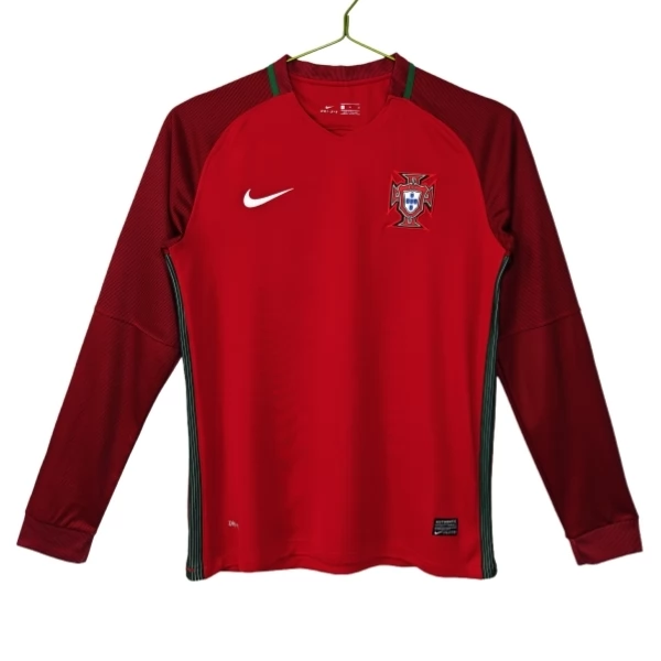 Portugal Heimtrikot Retro 2016 Langarm Günstige Fußballtrikots Portugal Heimtrikot Retro 2016 Langarm Günstige Fußballtrikots
