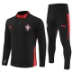 Portugal Trainingsanzug Kinder 2025-26 - 1-4 Zip Schwarz