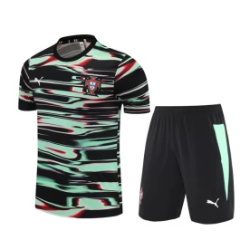 Portugal Trainingsshirt Anzüge Kinder 2025-26 - Shorts Schwarz Grün