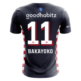 PSV Eindhoven Bakayoko 11 Auswärtstrikot 2025-2026 Günstige Fußballtrikots