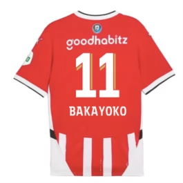 PSV Eindhoven Bakayoko 11 Heimtrikot 2024-2025 Günstige Fußballtrikots