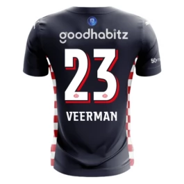 PSV Eindhoven Veerman 23 Auswärtstrikot 2025-2026 Günstige Fußballtrikots