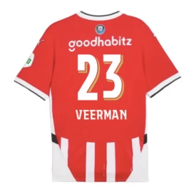 PSV Eindhoven Veerman 23 Heimtrikot 2024-2025 Günstige Fußballtrikots