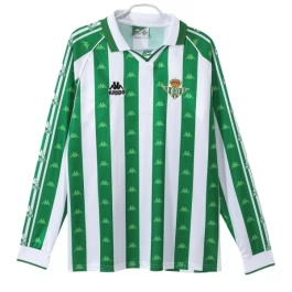 Real Betis Balompié Heimtrikot Retro 1995-1997 L/S Günstige Fußballtrikots