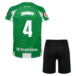 Real Betis Balompié Johnny 4 Heimtrikot Kinder 2025-2026 Günstige Fußballtrikots