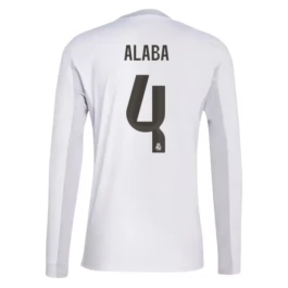 Real Madrid Alaba 4 Heimtrikot 2025-2026 L/S Günstige Fußballtrikots