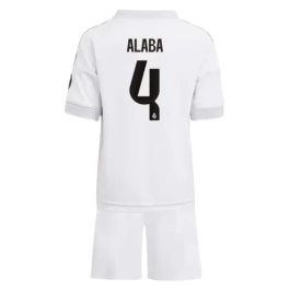 Real Madrid Alaba 4 Heimtrikot Kinder 2025-2026 Günstige Fußballtrikots