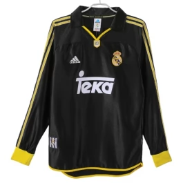 Real Madrid Auswärtstrikot Retro 1999-2001 L/S Günstige Fußballtrikots