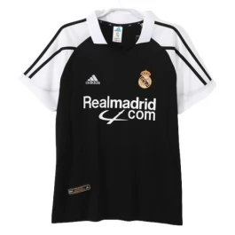Real Madrid Auswärtstrikot Retro 2001-2002 Günstige Fußballtrikots
