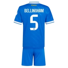 Real Madrid Bellingham 5 Ausweichtrikot Kinder 2025-2026 Günstige Fußballtrikots