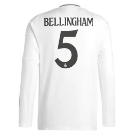 Real Madrid Bellingham 5 Heimtrikot 2024-2025 L/S Günstige Fußballtrikots