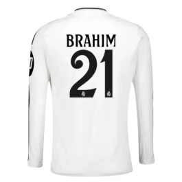 Real Madrid Brahim 21 Heimtrikot 2024-2025 L/S Günstige Fußballtrikots