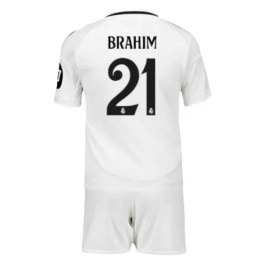 Real Madrid Brahim 21 Heimtrikot Kinder 2024-2025 Günstige Fußballtrikots
