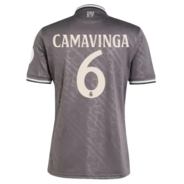 Real Madrid Camavinga 6 Ausweichtrikot 2024-2025 Günstige Fußballtrikots