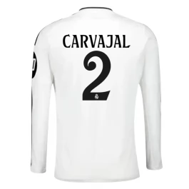 Real Madrid Carvajal 2 Heimtrikot 2024-2025 L/S Günstige Fußballtrikots