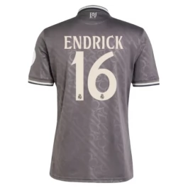 Real Madrid Endrick 16 Ausweichtrikot 2024-2025 Günstige Fußballtrikots