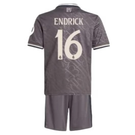 Real Madrid Endrick 16 Ausweichtrikot Kinder 2024-2025 Günstige Fußballtrikots