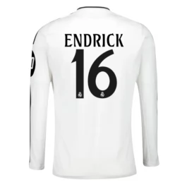 Real Madrid Endrick 16 Heimtrikot 2024-2025 L/S Günstige Fußballtrikots