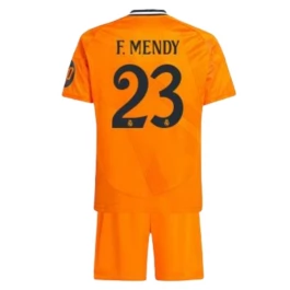 Real Madrid F.Mendy 23 Auswärtstrikot Kinder 2024-2025 Günstige Fußballtrikots
