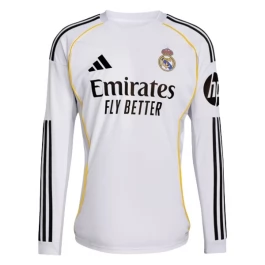 Real Madrid Heimtrikot 2025-2026 L/S Günstige Fußballtrikots
