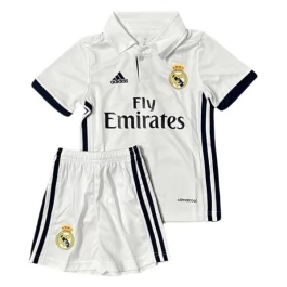 Real Madrid Heimtrikot Kinder Retro 2016-2017 Günstige Fußballtrikots