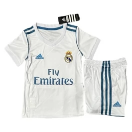 Real Madrid Heimtrikot Kinder Retro 2017-2018 Günstige Fußballtrikots